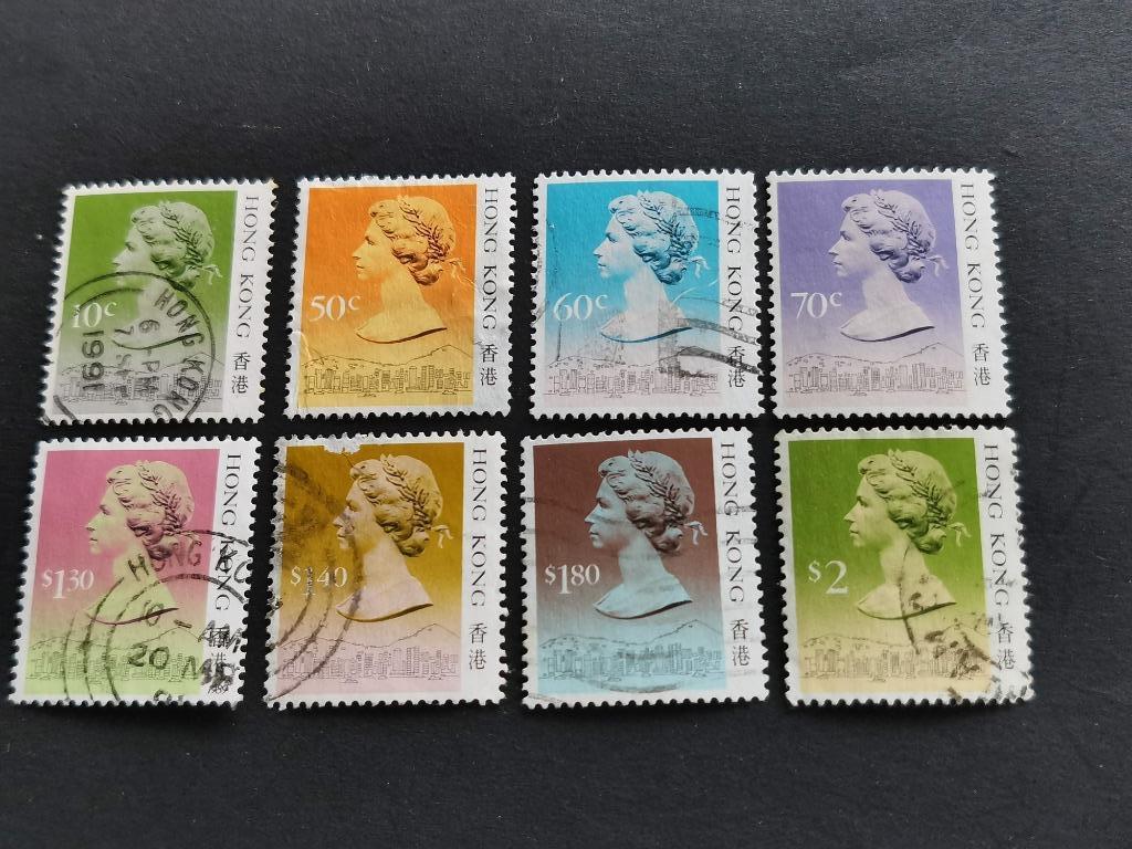 Hong Kong 1988 - Reine Elisabeth II - pas d'ombre, Enlèvement ou Envoi, Affranchi, Asie orientale