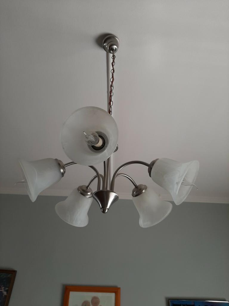 Kroonluchter 2, Ophalen, Zo goed als nieuw, Glas