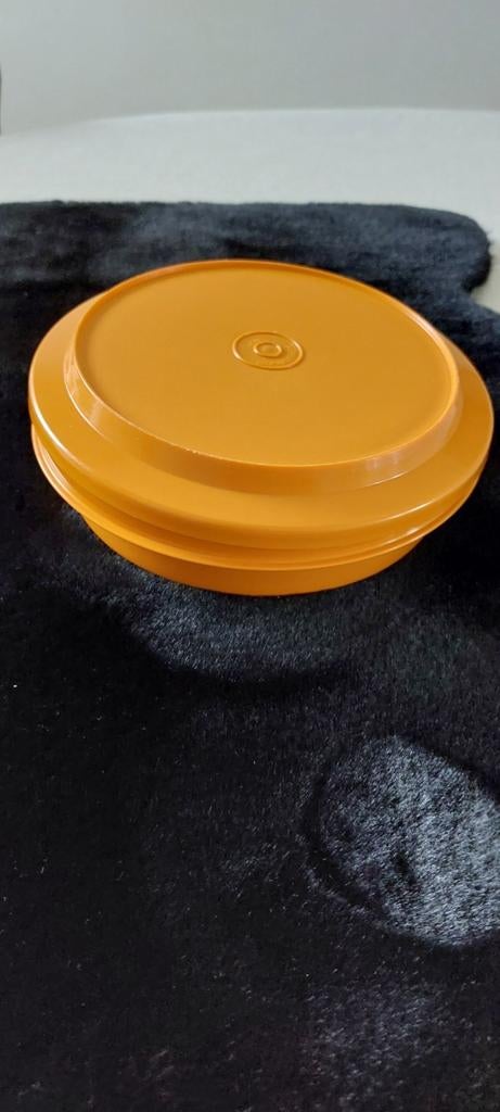 Tupperware 1206-18 Vintage Retro serveerkom serveerbord oran, Enlèvement ou Envoi, Utilisé