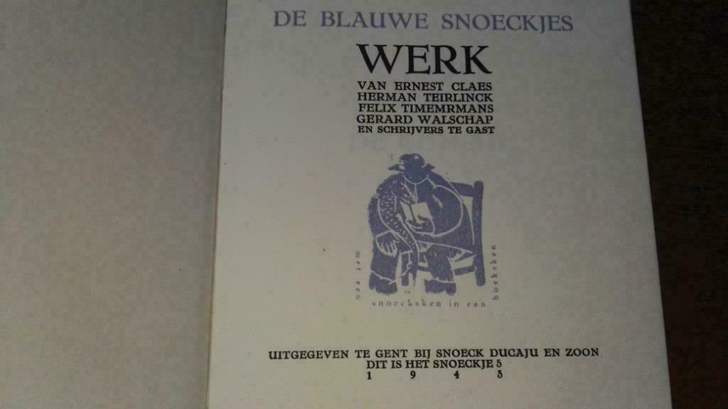 Gerard Walschap - De consul - Blauwe Snoeckjes - 1943, Enlèvement ou Envoi, Gerard Walschap