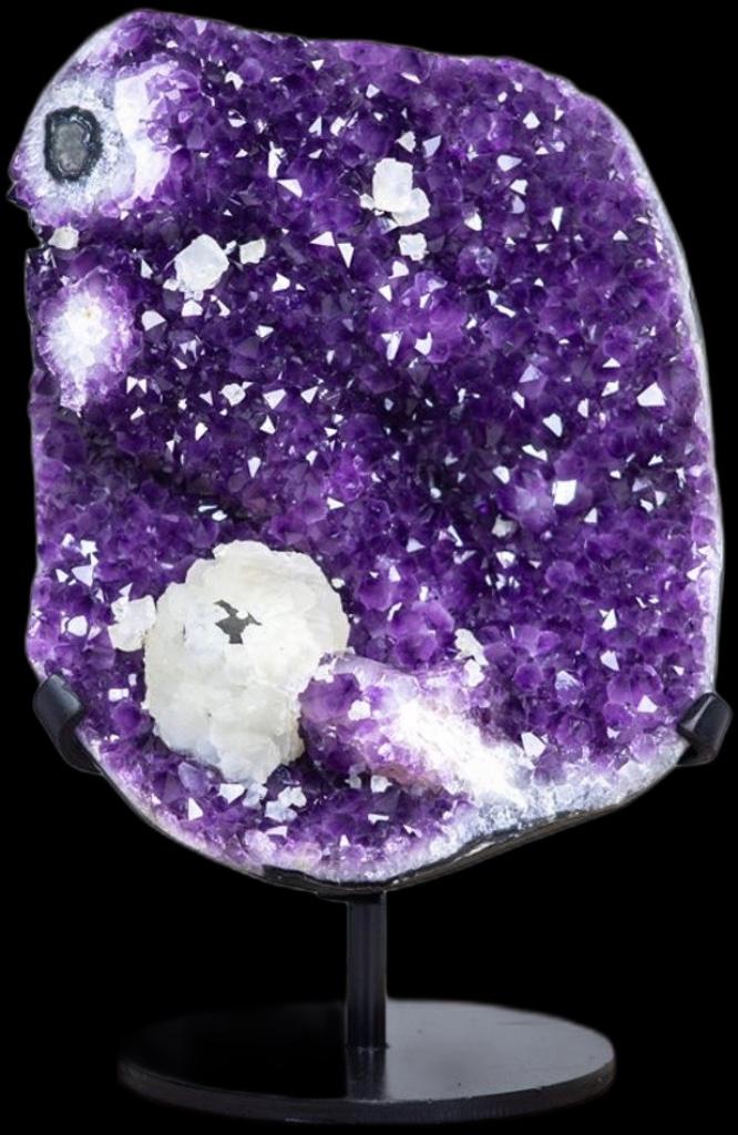 Amethyst Geode Brok Edelsteen Amethist Calciet, Verzenden