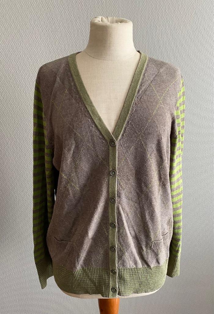 Grijs-groene gilet Betty Barclay maat 44, Taille 42/44 (L), Gris, Betty Barclay, Porté