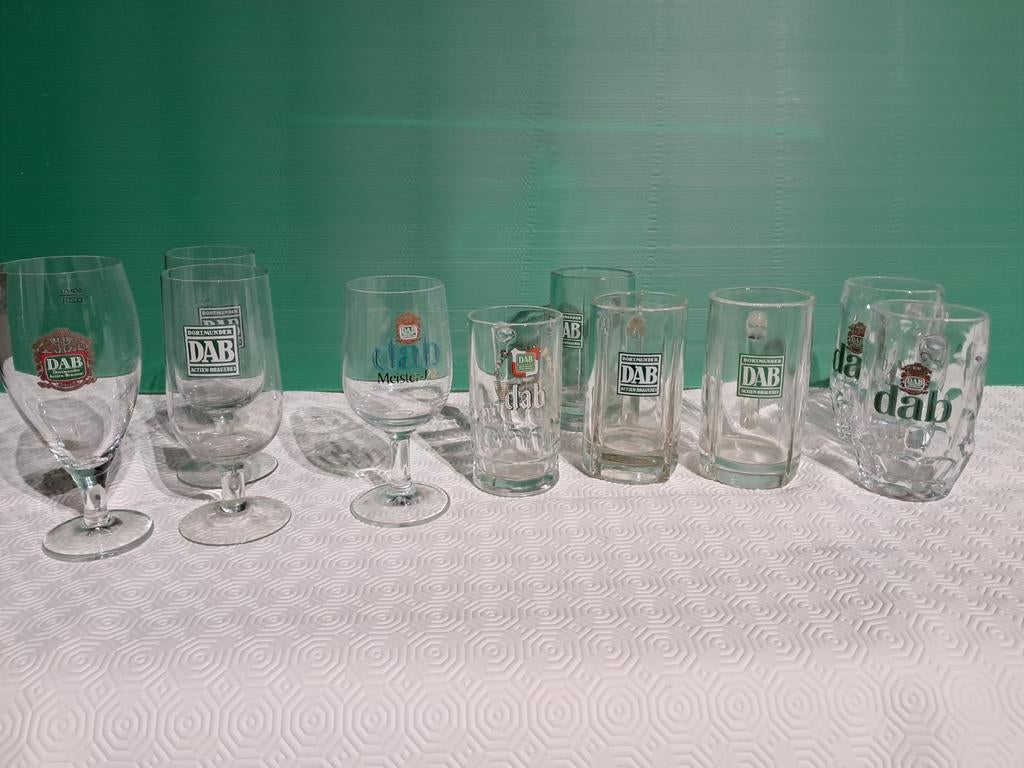 DAB bierglazen, Verzamelen, Ophalen of Verzenden