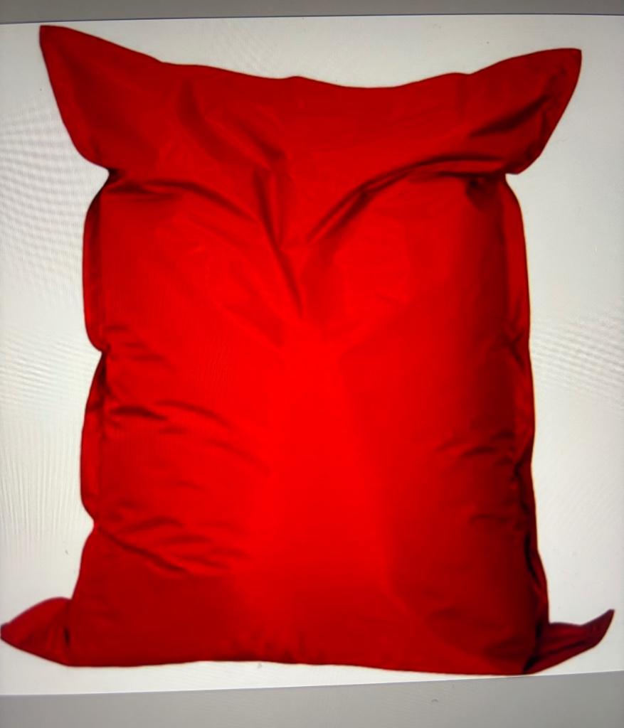 Zitzak nylon rood, Ophalen, Zo goed als nieuw, Rood, Zitzak