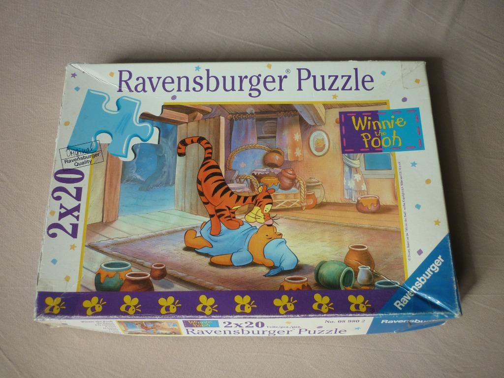 Puzzel Winnie the Pooh - Ravensburger - 2 x 20 Stukken, Ophalen of Verzenden, 10 tot 50 stukjes, Gebruikt, 2 tot 4 jaar