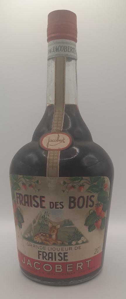 Fraise des Bois, liqueur de fraise, Jacobert, Colmar, Verzamelen, Wijnen, Zo goed als nieuw, Overige typen, Frankrijk, Vol, Ophalen of Verzenden
