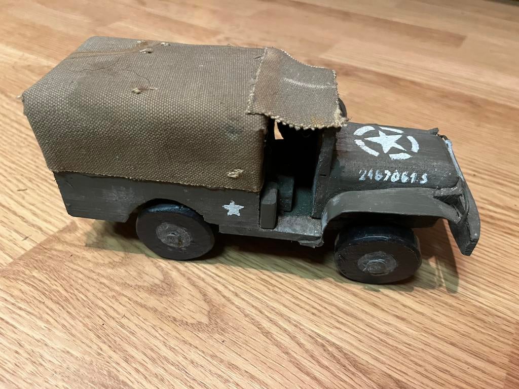ancien jouet de collection, jeep us, Collections, Enlèvement ou Envoi, Armée de terre, Miniature ou Figurine