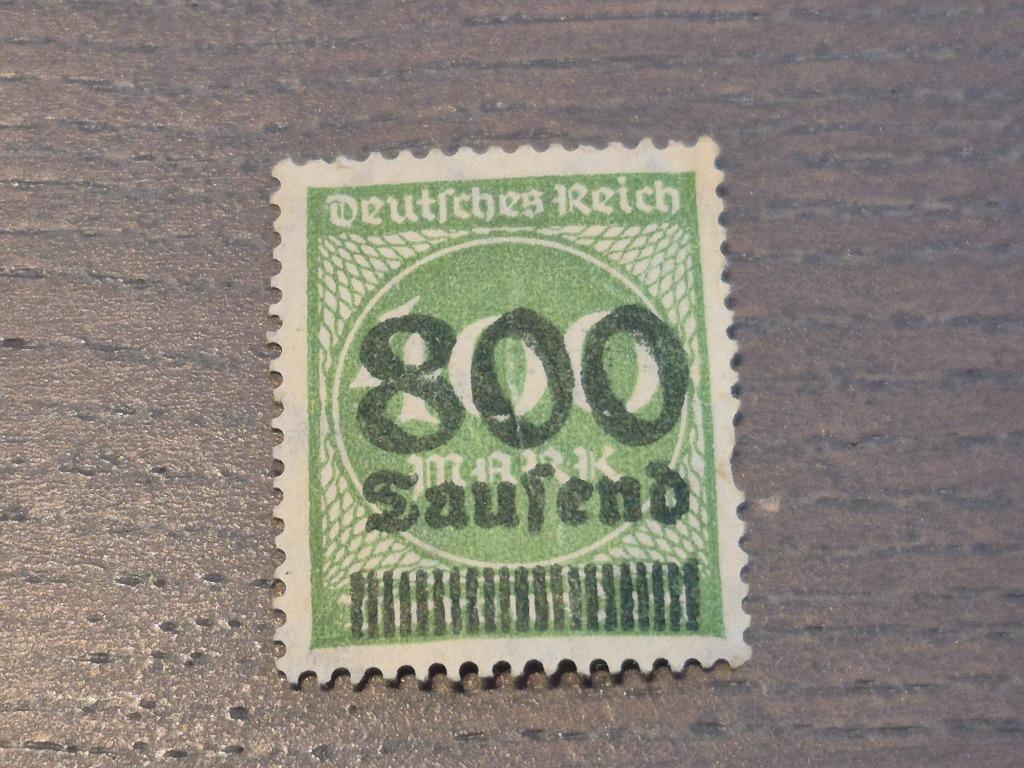 Timbre Deutsches Reich 800 Tausend 400 marks, Enlèvement ou Envoi