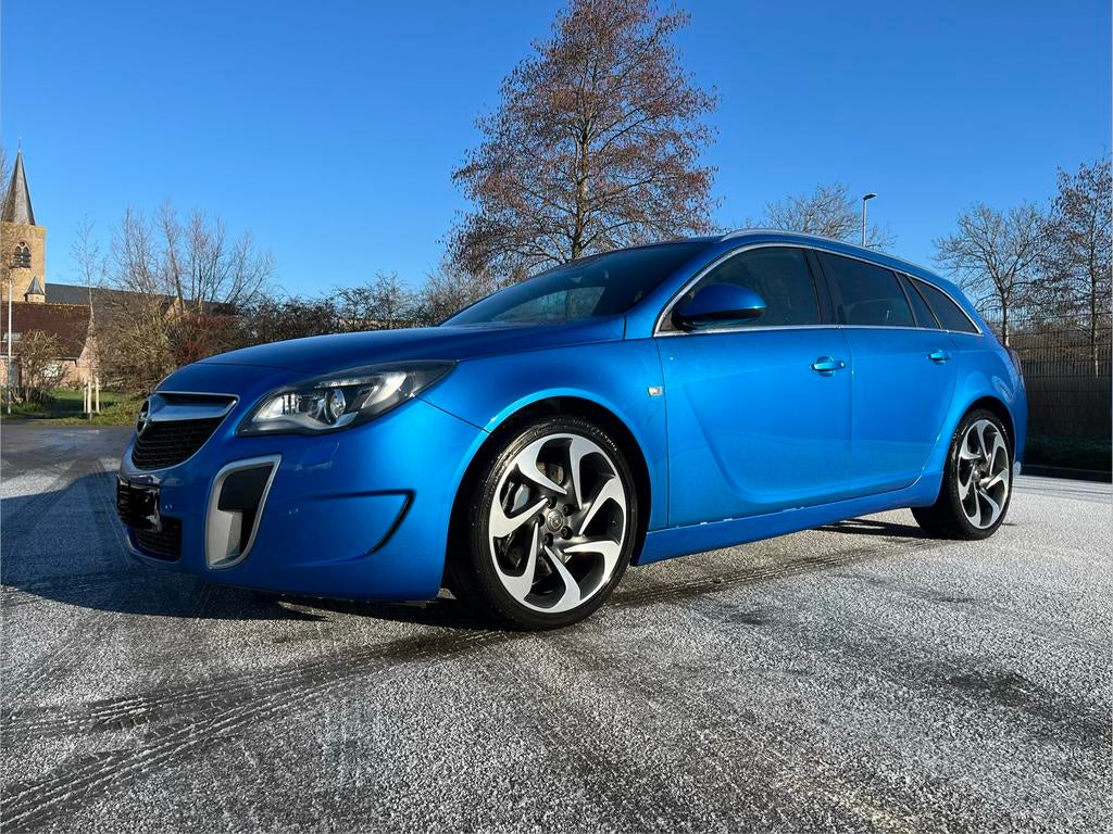 Opel Insignia OPC 2.8 V6 **UNLIMITED**, Euro 5, Zwart, Blauw, Leder en Stof
