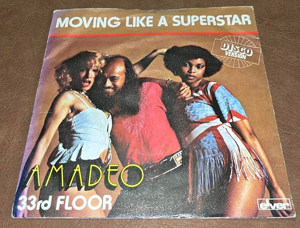 Amadeo - Moving like a superstar - 7” vinyl single - BE pers, Ophalen of Verzenden, Gebruikt