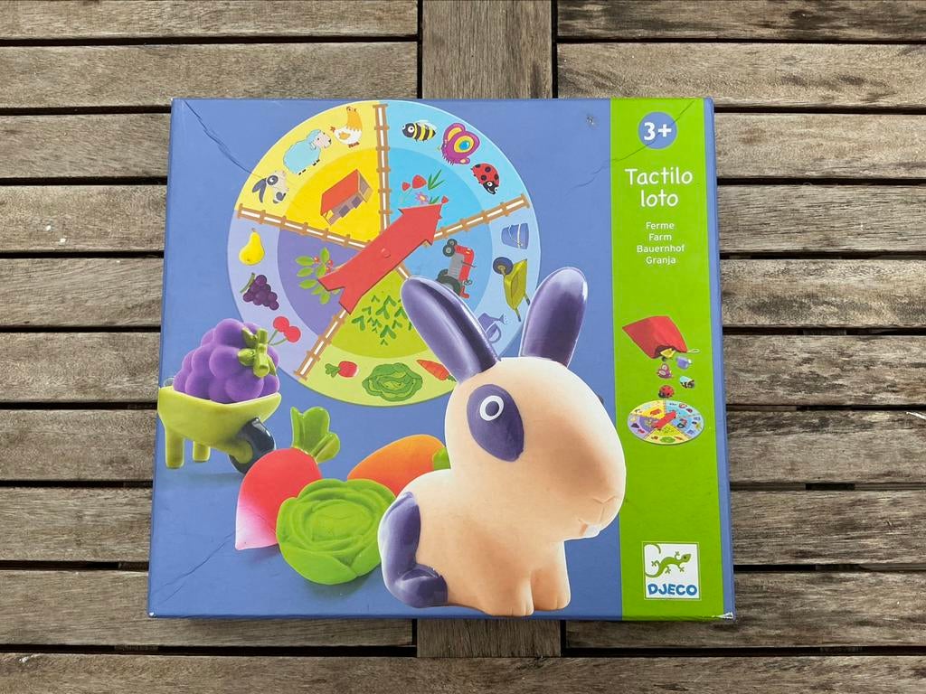 Tactilo Loto Farm Djeco in zeer goede staat 3+, Hobby en Vrije tijd, Ophalen, Zo goed als nieuw