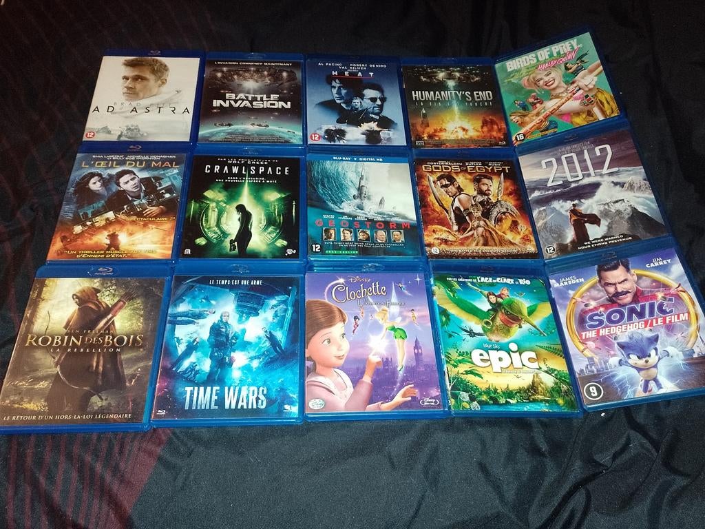 A vendre en DVD liste évolutive Films, dessin animé Blu Ray, Enlèvement ou Envoi, Comme neuf, Action