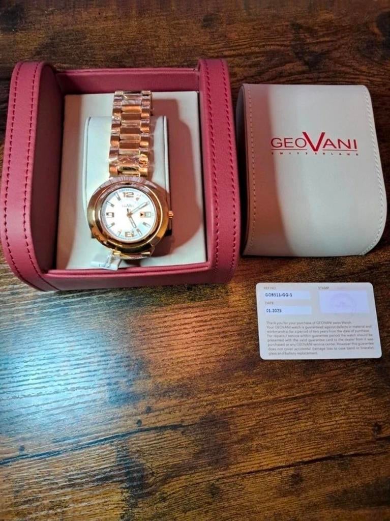 Geovani Switzerland Horloge, Overige merken, Overige materialen, Polshorloge, Overige materialen