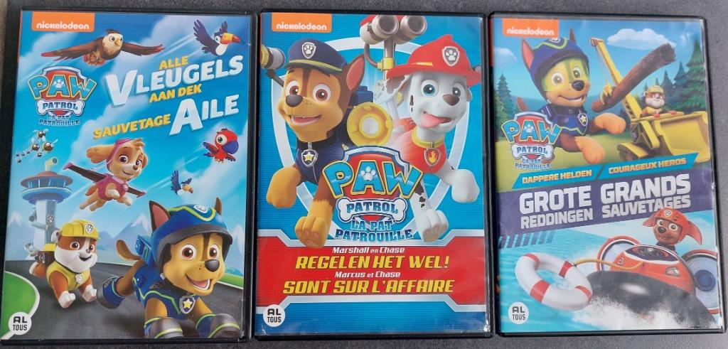 3 Dvd's Paw Patrol, Ophalen of Verzenden, Zo goed als nieuw, Amerikaans, Tekenfilm
