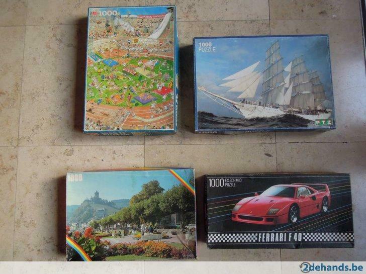 puzzels 1000 stukken, Ophalen of Verzenden, Gebruikt