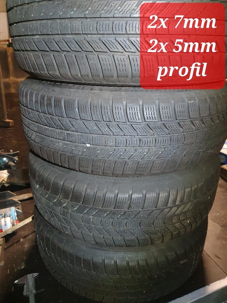 4 Pneus hiver conti 205 60 R 16, Autos : Pièces & Accessoires, Pneus & Jantes, Pneus hiver, 16 pouces, Véhicule de tourisme, 205 mm