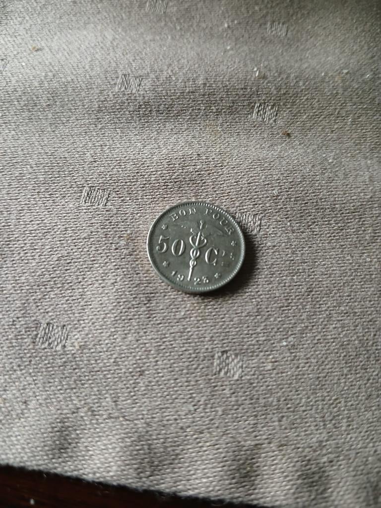 Ancienne pièce belge 50 ct 1923 Fr, Timbres & Monnaies, Monnaies | Belgique, Enlèvement