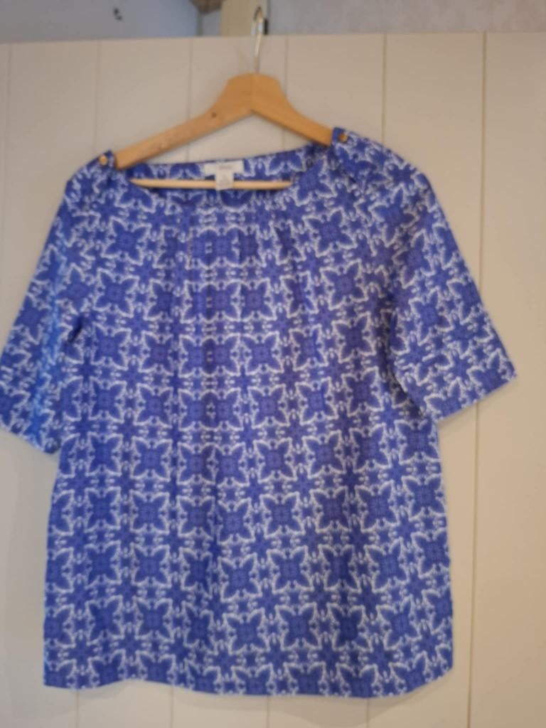 blauw bloesje sfera S, Enlèvement ou Envoi, Taille 36 (S), Comme neuf, Bleu