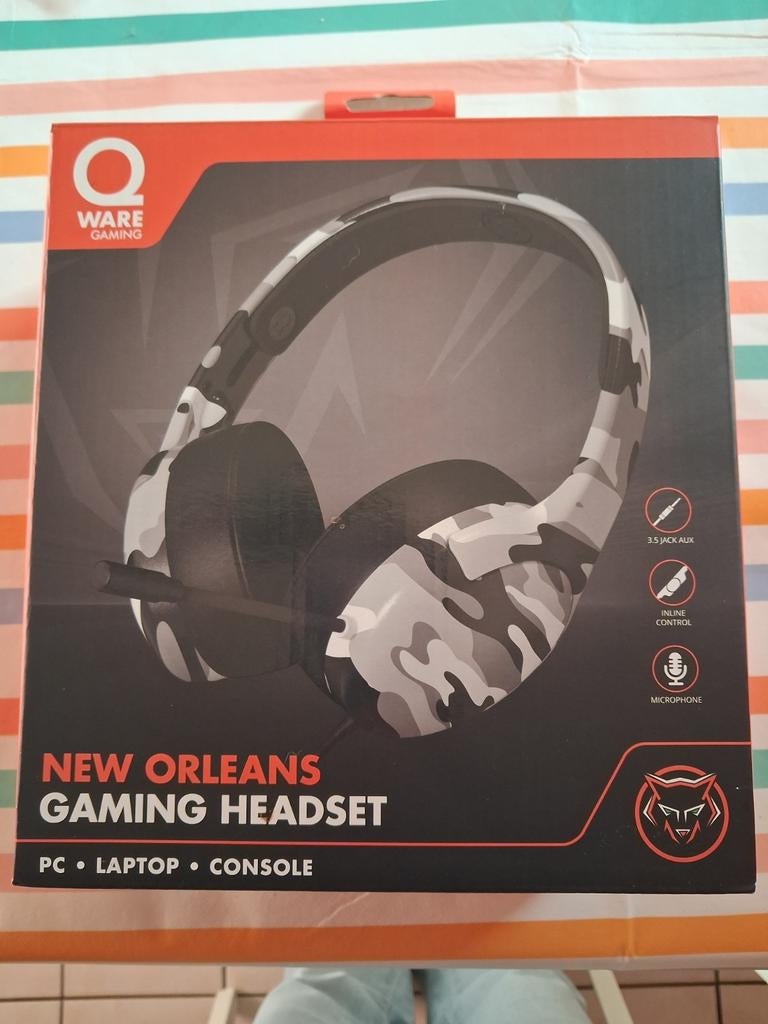 QWARE Casque de gaming NEUF, Neuf, Enlèvement ou Envoi, Q ware, Casque gamer