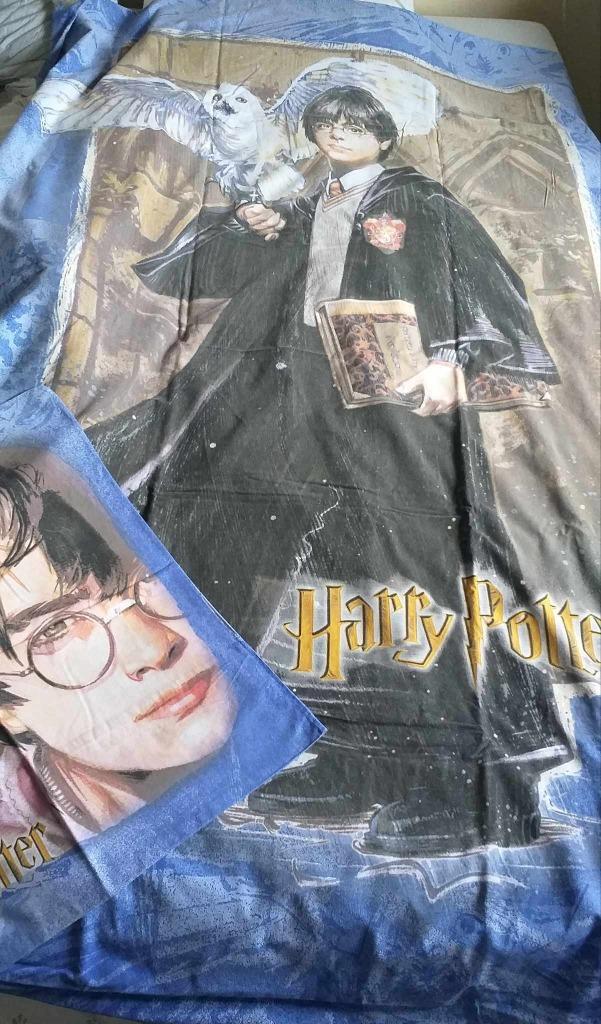 Housse de couette 1 pers Harry Potter et taie, Maison & Meubles, Enlèvement ou Envoi, Housse de couette, Une personne, Utilisé