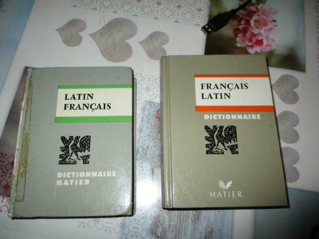 2 DICTIONNAIRES FRANCAIS-LATIN/LATIN-FRANCAIS, Enlèvement ou Envoi, Utilisé, Secondaire, Latin
