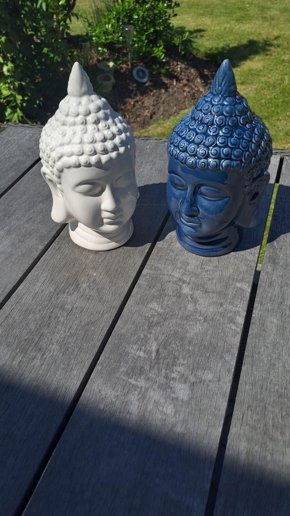 Têtes de Bouddha en céramique, Enlèvement, Comme neuf