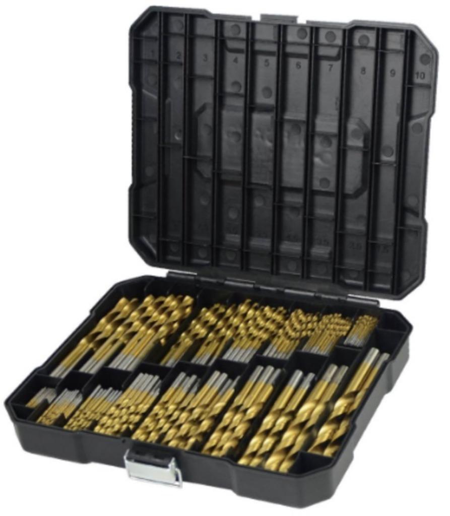 Borenset 170dlg Titanium DIN 338 metalen of ABS koffer, Ophalen of Verzenden, Nieuw
