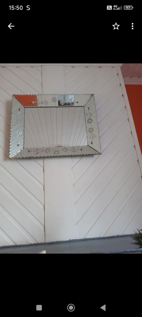 Miroir, Maison & Meubles, Moins de 100 cm, Comme neuf, 50 à 75 cm, Rectangulaire