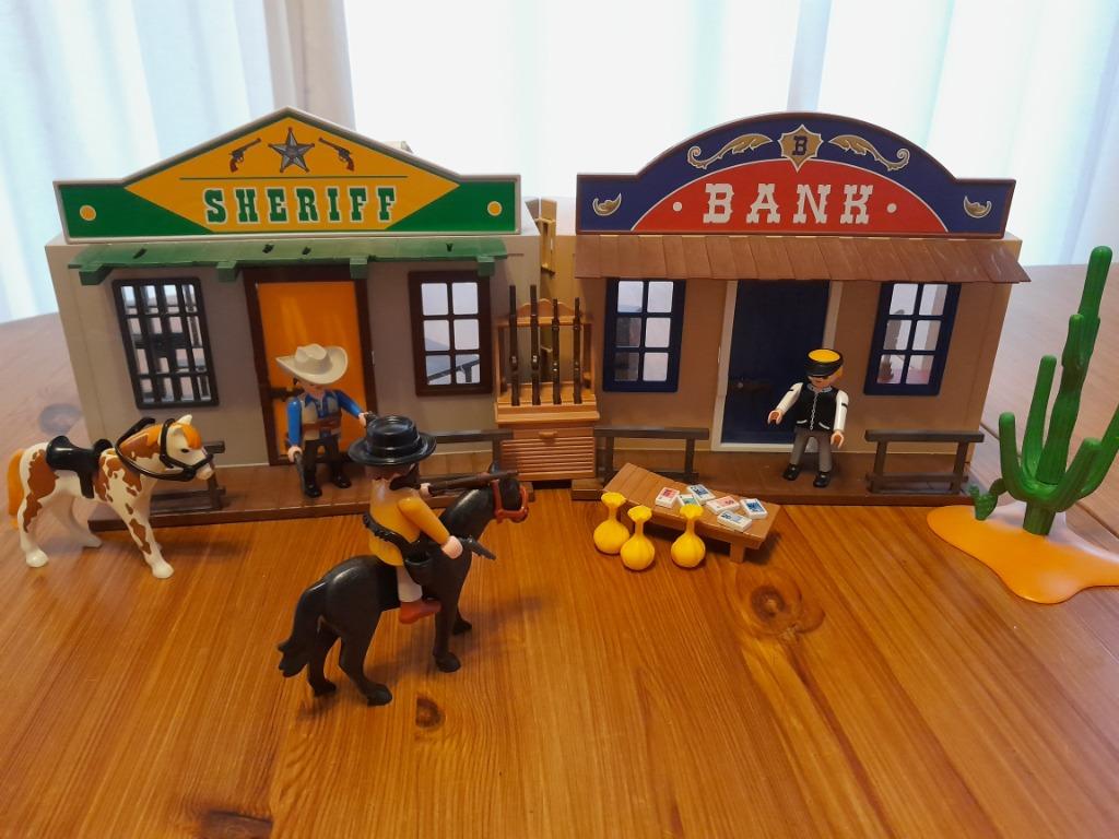 Playmobil - Valise - Shériff - Bank - 4398, Enfants & Bébés, Enlèvement, Comme neuf, Ensemble complet