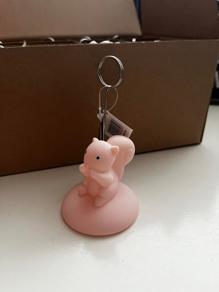Roze eekhoorn fotohouder, Ophalen, Nieuw, Kraamcadeau