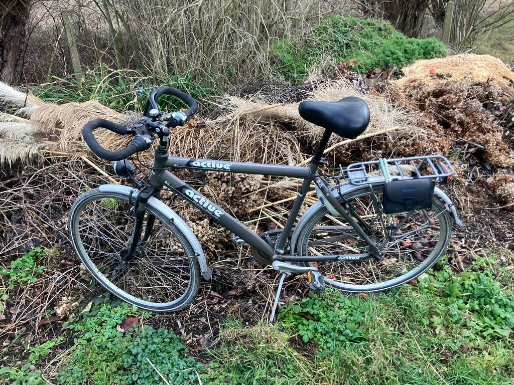 Activa herenfiets met versnellingen en bagagedrager, Ophalen, Gebruikt