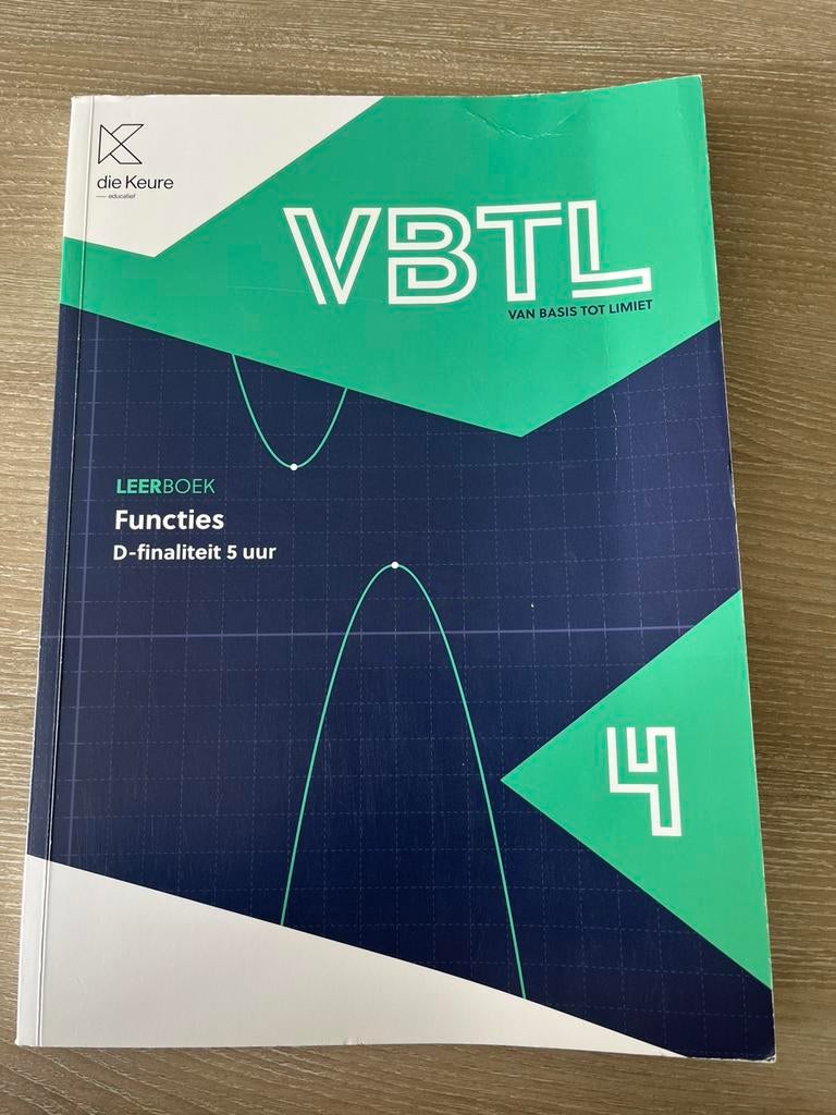 VBTL 4 Functies doorstroomfinaliteit, Enlèvement, Comme neuf