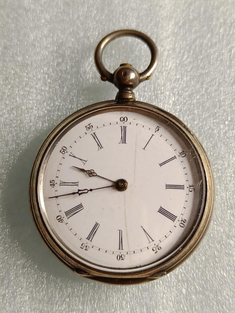 Oude zakhorloge Cylindre 10 Rubis, Handtassen en Accessoires, Ophalen of Verzenden, Zakhorloge