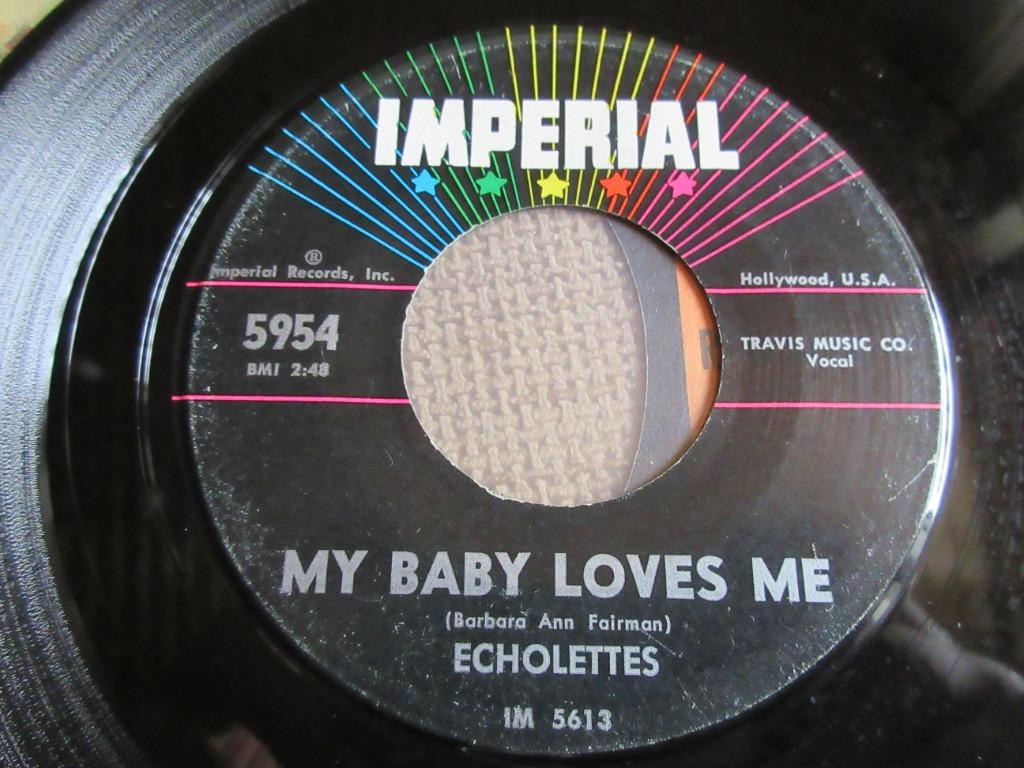 Echolettes - My Baby Loves Me / My Beau Joe VG++, Single, Utilisé, 7 pouces, R&B et Soul