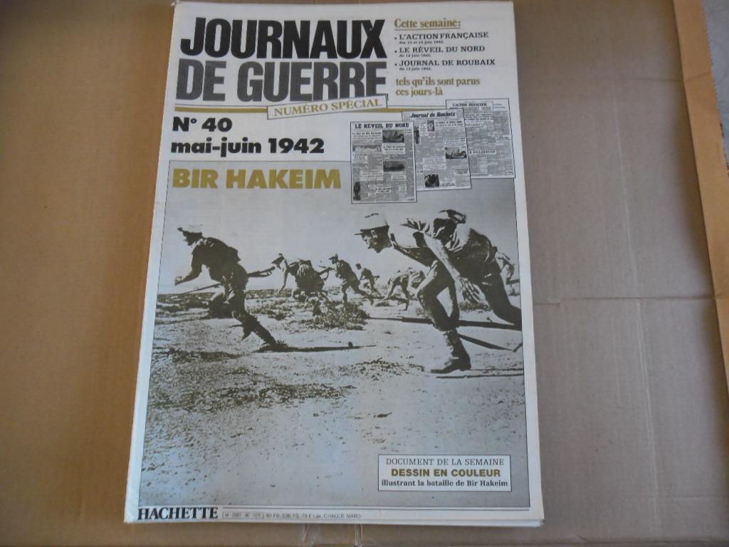 Journaux de guerre IV complet avec affiches de propagande, Enlèvement ou Envoi, 1940 à 1960, Journal
