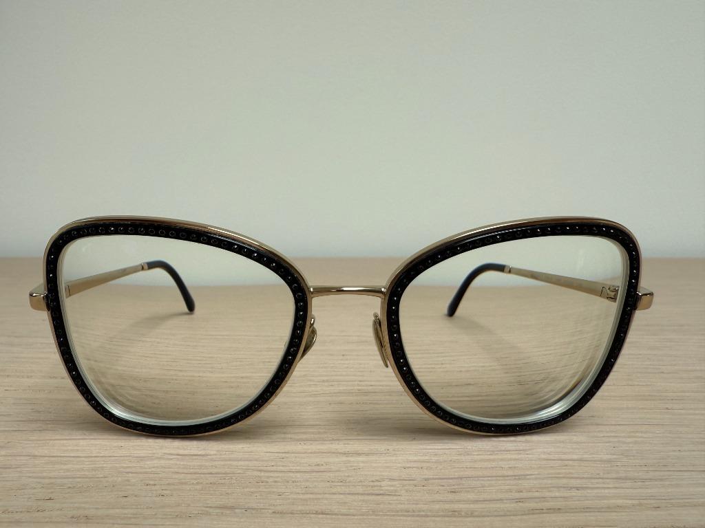 Vlinderbril goud/zwart Chanel, Autres marques, Comme neuf, Enlèvement, Lunettes
