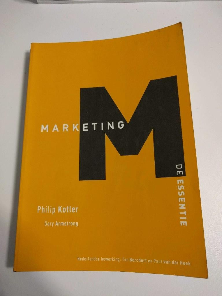 Marketing, De essentie, Enlèvement ou Envoi, Utilisé