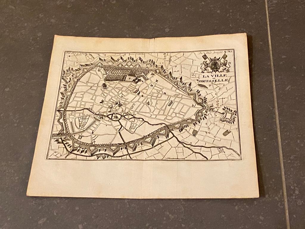 Bruxelles Brussel plan Cantilllon 1770, Antiquités & Art, Enlèvement ou Envoi