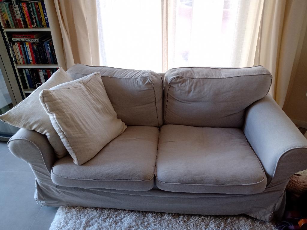 Zetel tweezit Ektorp ikea, Huis en Inrichting, Zetels | Zetels, Ophalen, Gebruikt, Rustiek, 150 tot 200 cm