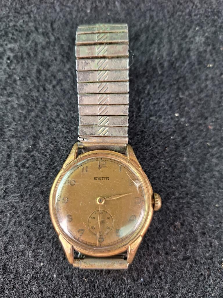 Montre astin 596501. Vintage. Vendue dans son état, Enlèvement ou Envoi