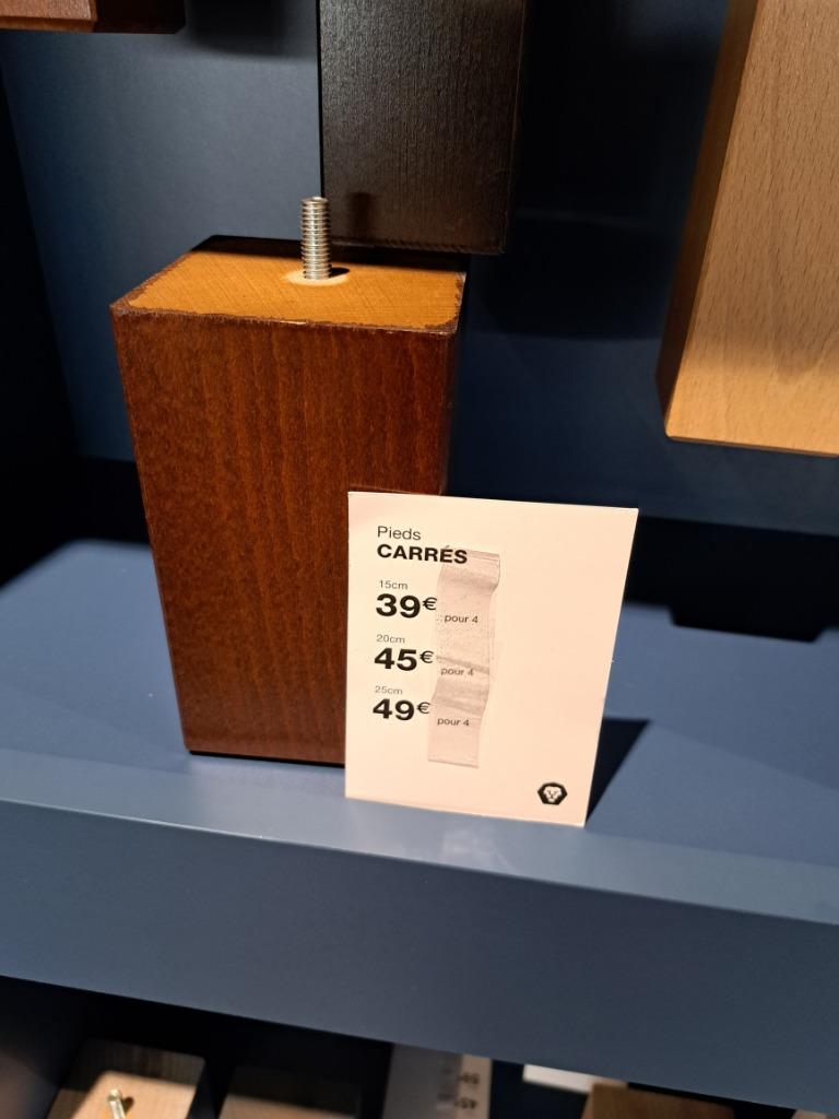 pieds rehausseurs de 14 cm en bois, Enlèvement ou Envoi, Comme neuf, Bois