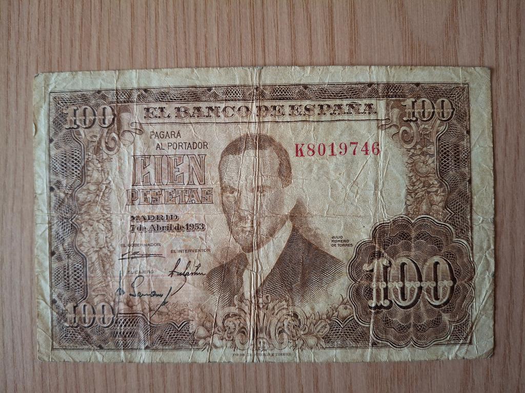 Oude bankbiljetten Spanje 100 Pesetas, Ophalen of Verzenden, Bankbiljetten