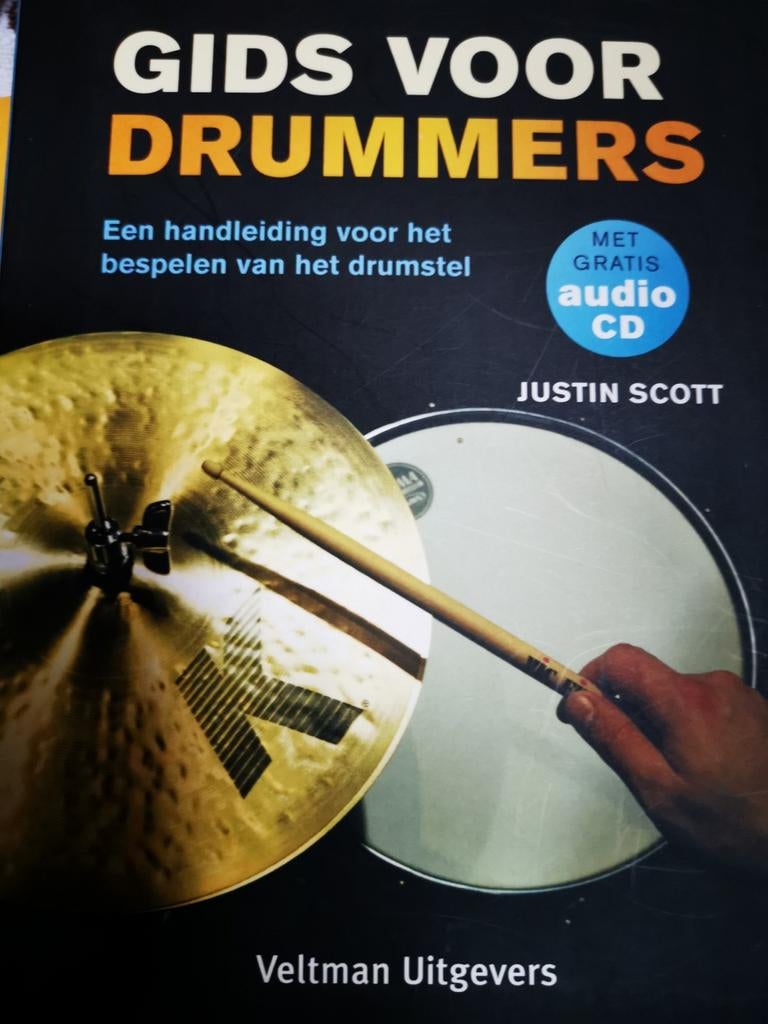 Gids voor drummers, de handleiding  met audio cd, Ophalen of Verzenden, Zo goed als nieuw, Instrument, Veltman