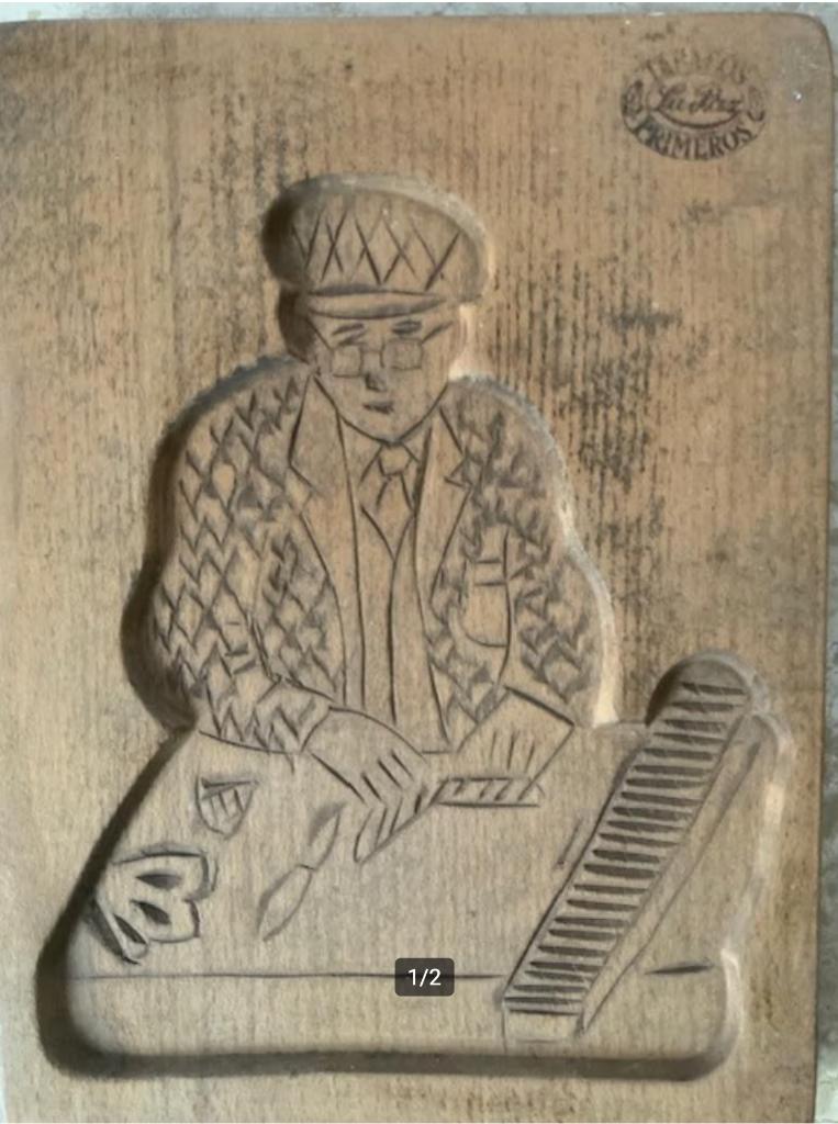 Houten speculaasvorm, speculaasplank, (speculaas), Ophalen