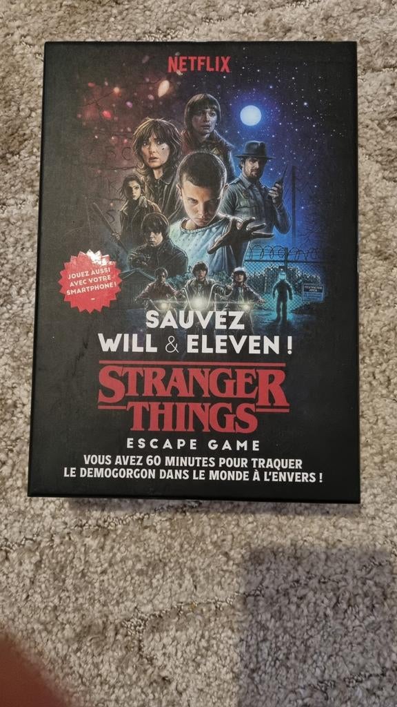 Escape Game Stranger Things, Cinq joueurs ou plus, Enlèvement ou Envoi, Comme neuf, Netflix