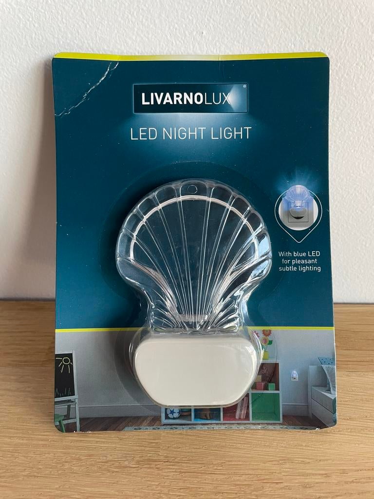 Led nachtlampje schelp, Enlèvement ou Envoi, Neuf, Synthétique