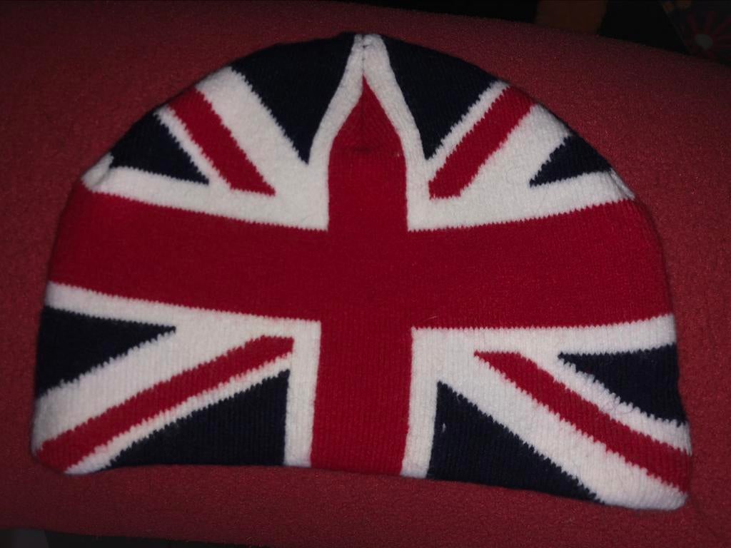 Kindermuts Union Jack - dubbele laag - nieuw, Ophalen of Verzenden, Zo goed als nieuw
