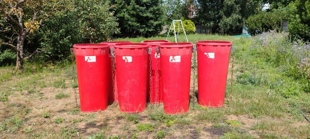 zes stortkokers Travo, Doe-het-zelf en Bouw, Ophalen, Gebruikt