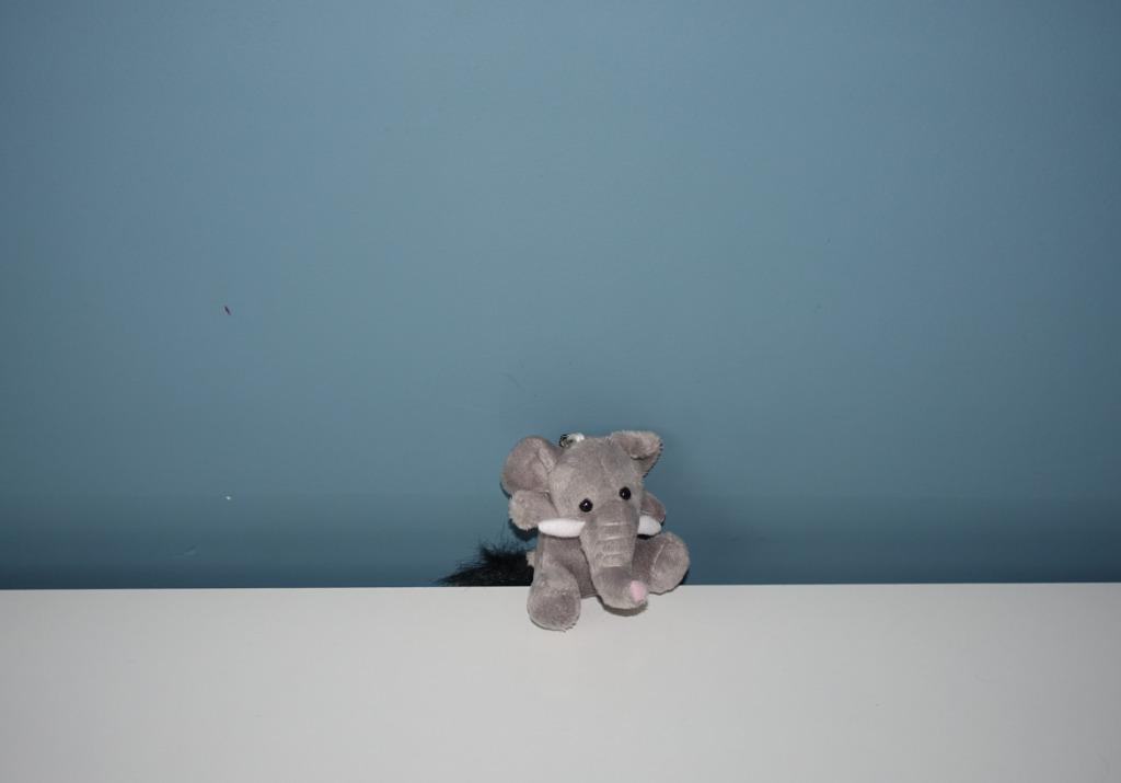Olifant sleutelhanger knuffel "8cm", Ophalen of Verzenden, Zo goed als nieuw, Olifant