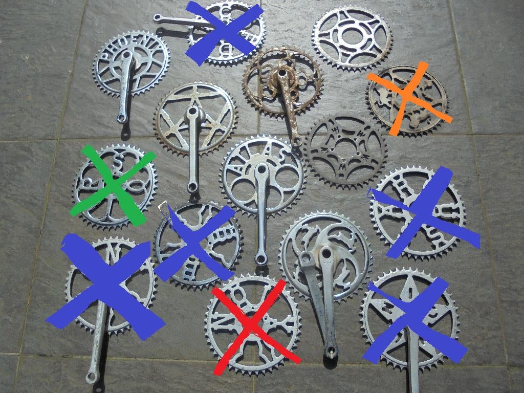 verschillende oude fiets tandwielen te ruil oldtimer antiek, Ophalen of Verzenden